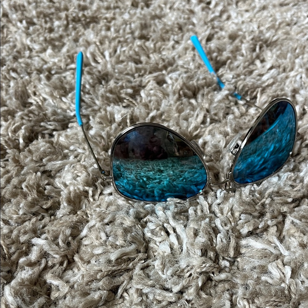 Blenders Blue Aviator Sunglasses - Picture 4 of 16